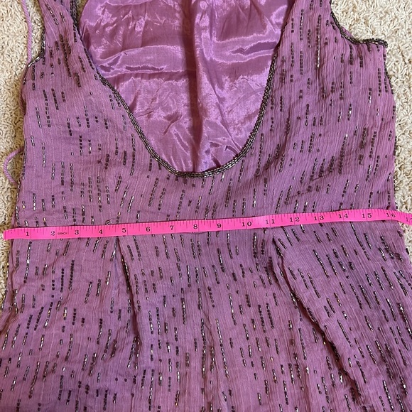 Free People Purple Romper with beading  Size M - Picture 12 of 14